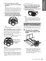 Preview for 9 page of Sony VPLHS20 - Cineza Digital Home Entertainment LCD Projector Operating Instructions Manual