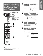 Preview for 19 page of Sony VPLHS20 - Cineza Digital Home Entertainment LCD Projector Operating Instructions Manual