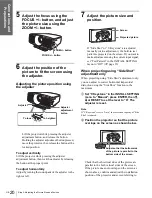 Preview for 20 page of Sony VPLHS20 - Cineza Digital Home Entertainment LCD Projector Operating Instructions Manual