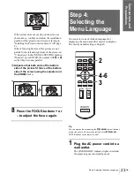 Preview for 23 page of Sony VPLHS20 - Cineza Digital Home Entertainment LCD Projector Operating Instructions Manual