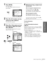 Preview for 31 page of Sony VPLHS20 - Cineza Digital Home Entertainment LCD Projector Operating Instructions Manual