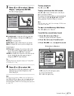 Preview for 47 page of Sony VPLHS20 - Cineza Digital Home Entertainment LCD Projector Operating Instructions Manual