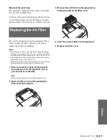 Preview for 63 page of Sony VPLHS20 - Cineza Digital Home Entertainment LCD Projector Operating Instructions Manual