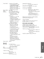 Preview for 225 page of Sony VPLHS20 - Cineza Digital Home Entertainment LCD Projector Operating Instructions Manual