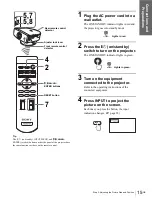 Предварительный просмотр 15 страницы Sony VPLHS3 - Cineza Digital Home Entertainment LCD Front Projector Operating Instructions Manual