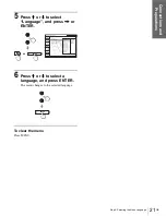 Предварительный просмотр 21 страницы Sony VPLHS3 - Cineza Digital Home Entertainment LCD Front Projector Operating Instructions Manual