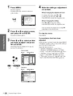 Предварительный просмотр 28 страницы Sony VPLHS3 - Cineza Digital Home Entertainment LCD Front Projector Operating Instructions Manual