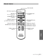 Предварительный просмотр 47 страницы Sony VPLHS3 - Cineza Digital Home Entertainment LCD Front Projector Operating Instructions Manual