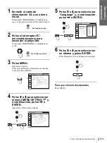 Предварительный просмотр 117 страницы Sony VPLHS3 - Cineza Digital Home Entertainment LCD Front Projector Operating Instructions Manual