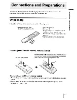 Preview for 11 page of Sony VPLHW10 - BRAVIA - SXRD Projector Operating Instructions Manual