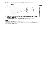 Preview for 17 page of Sony VPLHW10 - BRAVIA - SXRD Projector Operating Instructions Manual