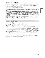 Preview for 29 page of Sony VPLHW10 - BRAVIA - SXRD Projector Operating Instructions Manual