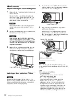 Предварительный просмотр 78 страницы Sony VPLL-3003 Operating Instructions Manual