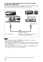 Preview for 18 page of Sony VPLVW40 - SXRD Projector - HD 1080p Operating Instructions Manual