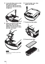 Preview for 58 page of Sony VPLVW40 - SXRD Projector - HD 1080p Operating Instructions Manual