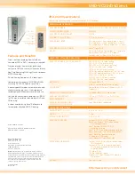 Preview for 2 page of Sony VRD-VC20 Specifications