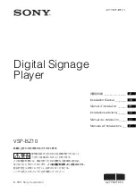 Sony VSP-BZ10 Installation Manual preview