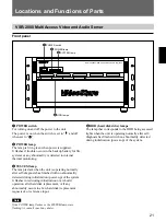 Предварительный просмотр 21 страницы Sony VSR-2000 Operating Instructions Manual