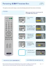 Preview for 1 page of Sony VTX-D800U Retuning