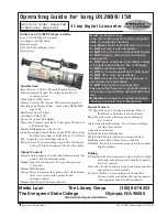 Sony VX-2000 Operating Manual preview