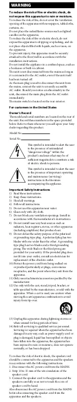 Предварительный просмотр 12 страницы Sony W3000 - SA Subwoofer - 200 Watt User Manual