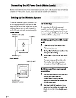 Предварительный просмотр 8 страницы Sony WAHT-SA10 - Wireless Audio Delivery System Operating Instructions Manual