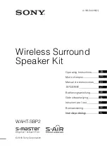 Sony WAHT-SBP2 Operating Instructions Manual preview