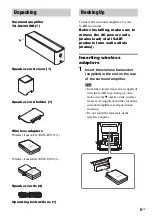 Предварительный просмотр 5 страницы Sony WAHTSA1 - Wireless Audio Delivery System Operating Instructions Manual