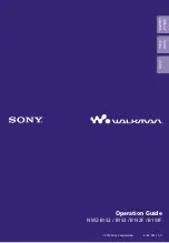 Preview for 1 page of Sony Walkman 4-185-044-11(1) Operation Manual