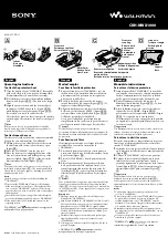 Preview for 1 page of Sony WALKMAN CKH-NWX1000 Operating Instructions