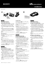 Preview for 1 page of Sony WALKMAN CKM-NWX1000 Operating Instructions