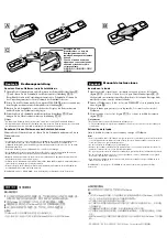 Preview for 2 page of Sony WALKMAN CKS-NWS610 Operating Instructions