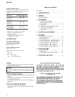 Preview for 2 page of Sony WALKMAN D-CJ01 Service Manual