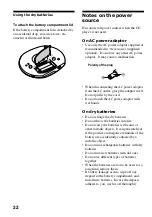 Preview for 22 page of Sony Walkman D-CJ501 Operating Instructions Manual