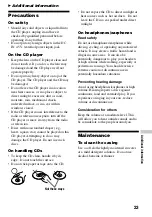 Preview for 23 page of Sony Walkman D-CJ501 Operating Instructions Manual