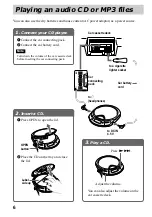 Предварительный просмотр 6 страницы Sony Walkman D-CJ506CK Operating Instructions Manual