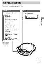 Предварительный просмотр 11 страницы Sony Walkman D-CJ506CK Operating Instructions Manual