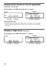 Предварительный просмотр 12 страницы Sony Walkman D-CJ506CK Operating Instructions Manual