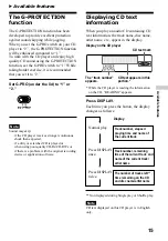 Предварительный просмотр 15 страницы Sony Walkman D-CJ506CK Operating Instructions Manual