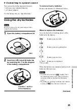 Предварительный просмотр 23 страницы Sony Walkman D-CJ506CK Operating Instructions Manual