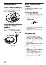 Предварительный просмотр 24 страницы Sony Walkman D-CJ506CK Operating Instructions Manual