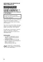 Предварительный просмотр 2 страницы Sony WALKMAN D-CS901 (Spanish) Manual De Instrucciones