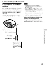 Предварительный просмотр 21 страницы Sony WALKMAN D-CS901 (Spanish) Manual De Instrucciones