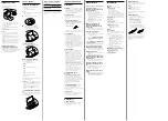 Preview for 2 page of Sony Walkman D-E220 Operating Instructions