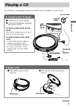 Предварительный просмотр 7 страницы Sony Walkman D-E888 Operating Instructions Manual