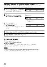 Предварительный просмотр 12 страницы Sony Walkman D-E888 Operating Instructions Manual