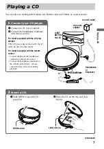 Предварительный просмотр 7 страницы Sony Walkman D-E999 Operating Instructions Manual