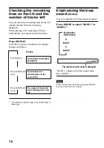 Предварительный просмотр 14 страницы Sony Walkman D-E999 Operating Instructions Manual