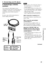 Предварительный просмотр 17 страницы Sony Walkman D-E999 Operating Instructions Manual