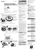 Sony Walkman D-EJ120 Operating Instructions preview